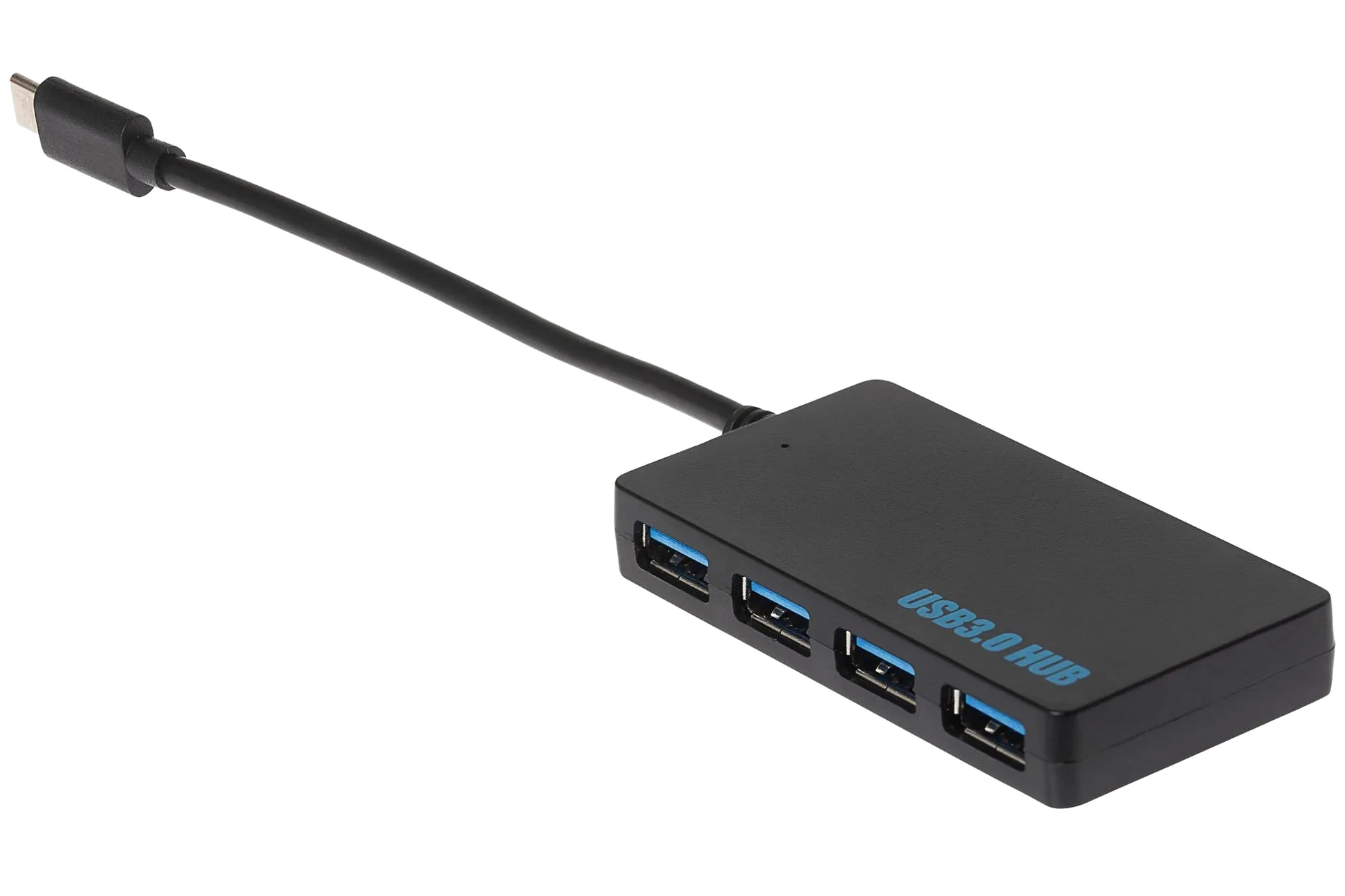 Nikkai USB-C to 4 Port USB-A 3.0 High Speed Portable Hub - Black - Nikkai.co